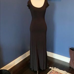 Black maxi dress